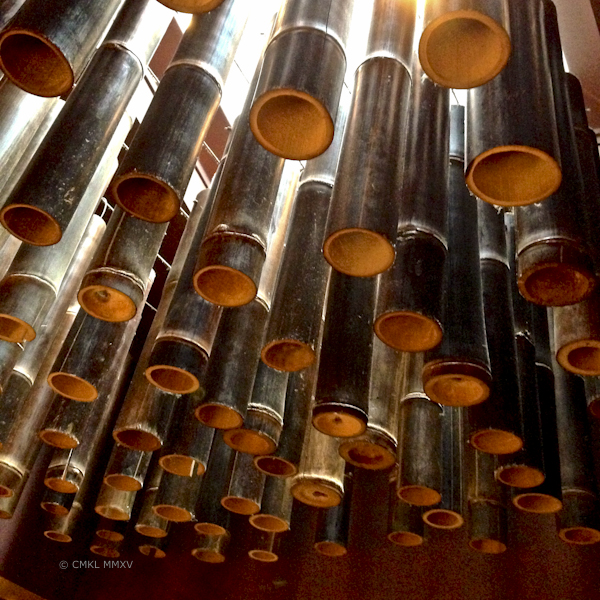 ceiling in reception area