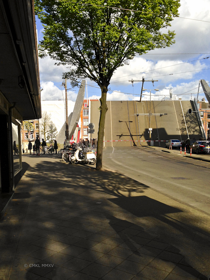 The bridges constantly open & close to allow canal traffic to pass