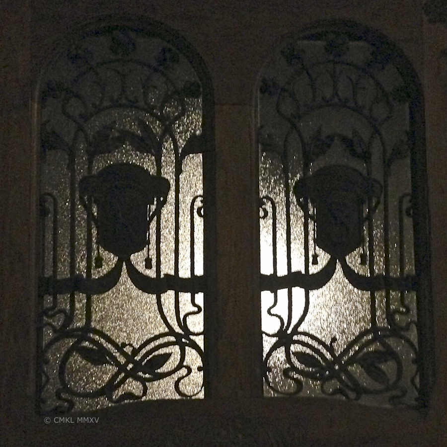 Frontdoor of a residence at night