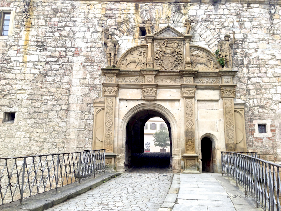 The secong portal, gateway into the castle courtyard quadrangle